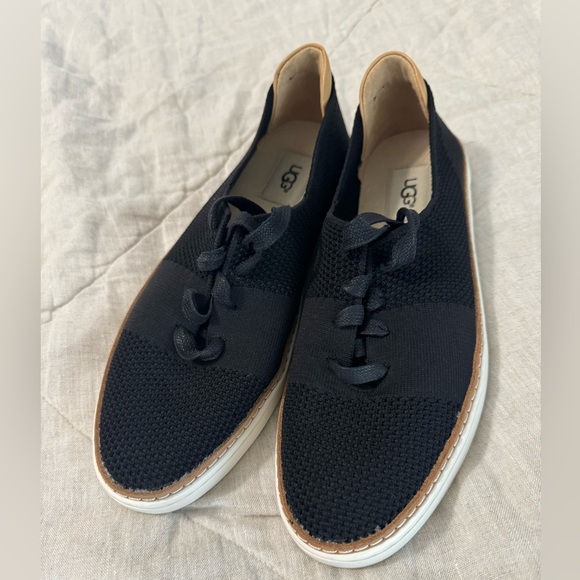 UGG Shoes - UGG PINKETT Lace Up Hyper Weave Casual Sneakers 1016754 Black Size 9.5
